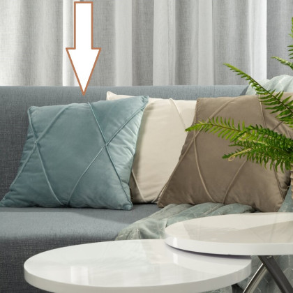 Zamatová obliečka na vankúš NALA holubia modrá